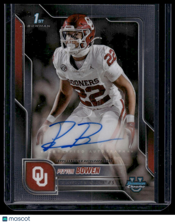 2025 Topps Bowman University Chrome Football Peyton Bowen #BCA-PB Bowman
