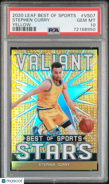2020 Leaf Best Of Sports Stephen Curry #VS07 Yellow PSA 10