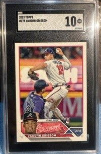 2023 Topps Series 1 Vaughn Grissom RC SGC 10