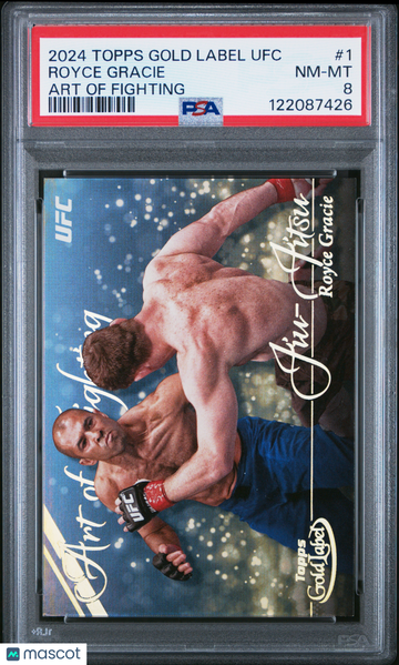 2024 Topps Gold Label UFC Art Of Fighting Royce Gracie #1 PSA 8