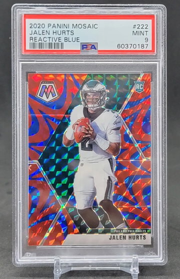 Mosaic Reactive Blue Jalen Hurts Rookie Psa 9