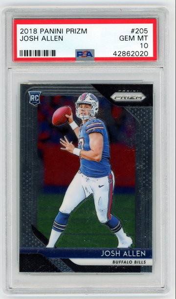 Josh Allen 2018 Panini Prizm RC PSA 10 Gem Mint 