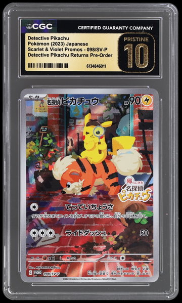 2023 Pokemon Scarlet And Violet Detective Pikachu Returns Japanese Detective Pikachu Pre Order CGC 10 Pristine