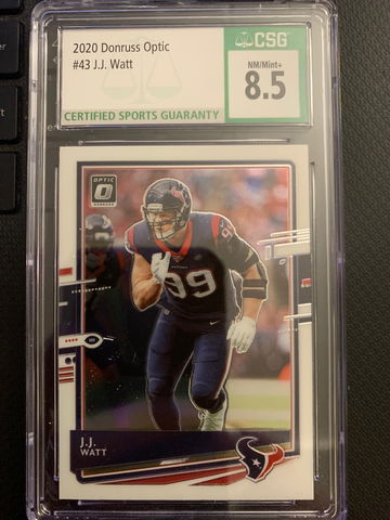 2020 Donruss Optic JJ Watt CSG 8.5