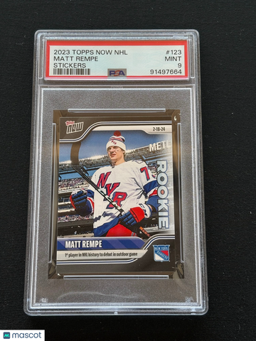 2023 Topps Now Matt Rempe Rookie PSA 9
