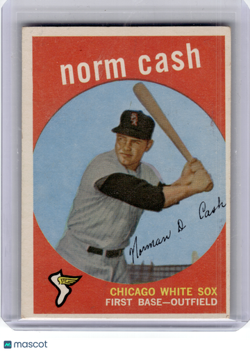 1959 Topps Baseball—Norm Cash #509 —Very Good