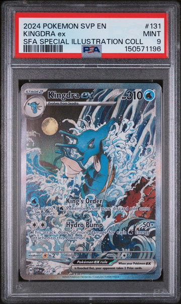 2024 Pokemon Scarlet and Violet Black Star Promo Shrouded Fable Special Illustration Collection Kingdra Ex #131 PSA 9