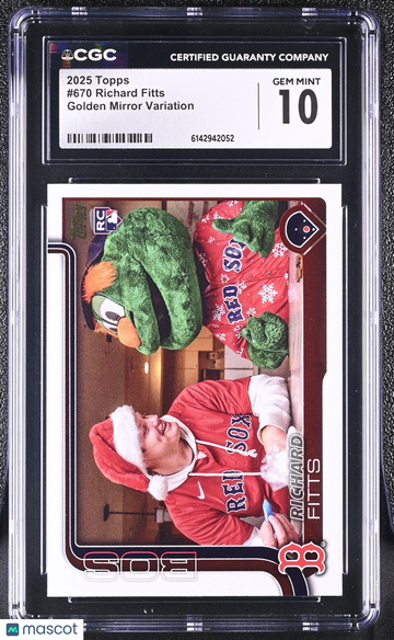 2025 Topps Richard Fitts #670 Golden Mirror Variation CGC 10