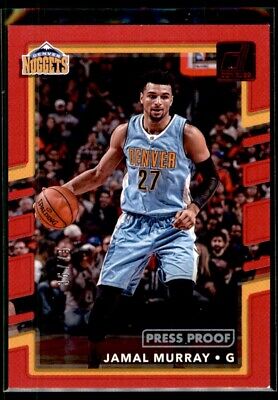 Jamal Murray 2017-18 Donruss Press Proof Red Parallel 36/75 #39 Denver Nuggets