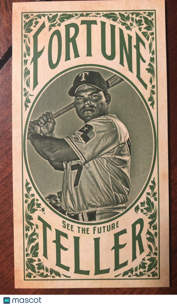 Ivan Rodriguez 2017 Topps Gypsy Queen Fortune Teller Minis Green Parallel #57/99