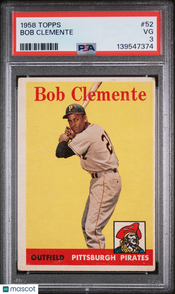 1958 Topps Bob Clemente #52 PSA 3