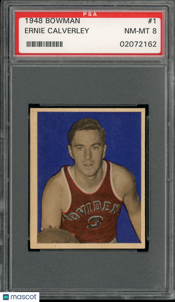 1948 Bowman Ernie Calverley #1 PSA 8