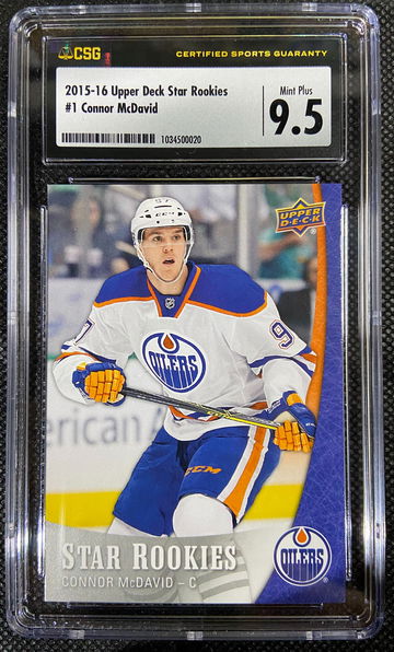 2015-16 Upper Deck Star Rookies Connor McDavid 9.5
