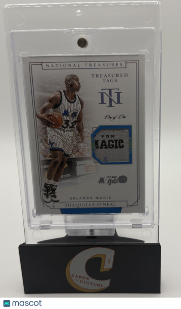2019 Panini National Treasures Shaquille O'Neal #TG-SON Patch Tag