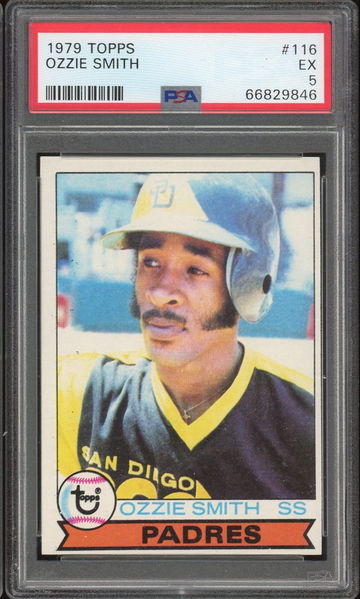 PSA 5 1979 Topps 116 Ozzie Smith HOF RC
