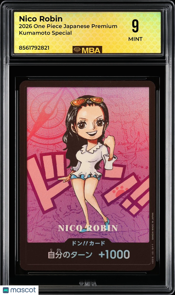 2026 One Piece Japanese Premium Kumamoto Special Nico Robin 9 MBA 9
