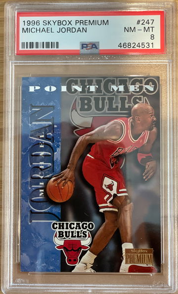 Michael Jordan GOAT 1996 Skybox Premium #247 PSA 8 NM-MT