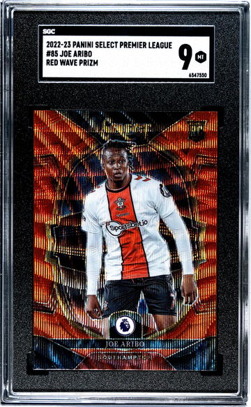 2022-23 Panini Select Red Wave Prizm Joe Aribo #85 SGC 9