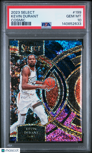 2023 Panini Select Kevin Durant #199 Cosmic PSA 10