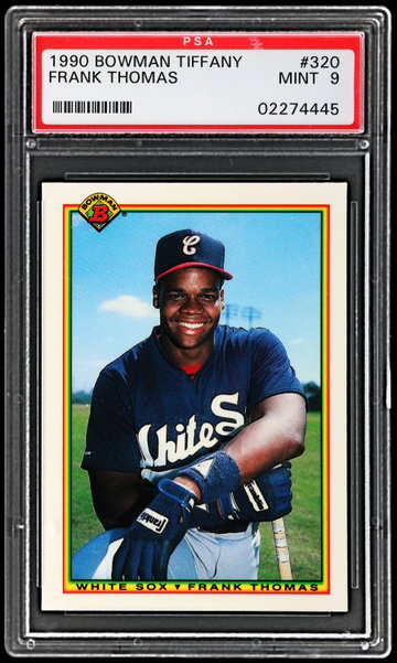 1990 Bowman Frank Thomas Tiffany PSA 9 RC