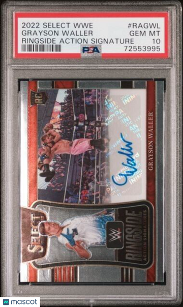 2022 Panini Select WWE Grayson Waller #RA-GWL Parallel/Variety PSA 10