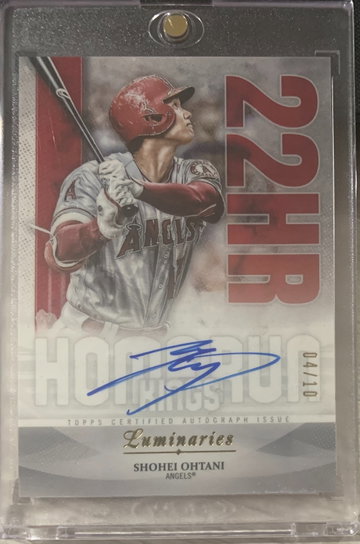 2019 Topps Luminaries HomeRun Kings Shohei Ohtani AUTO 4/10