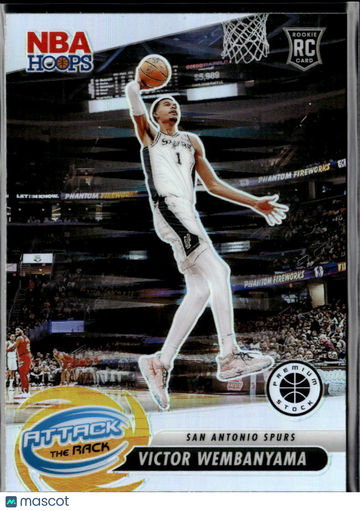 2024 Panini NBA Hoops Premium Stock Attack the Rack Victor Wembanyama #3 RC