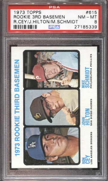 MIKE SCHMIDT 1973 TOPPS ROOKIE PSA 8