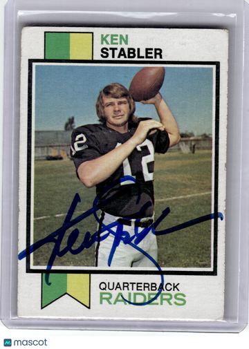 1973 Topps Ken Stabler #487