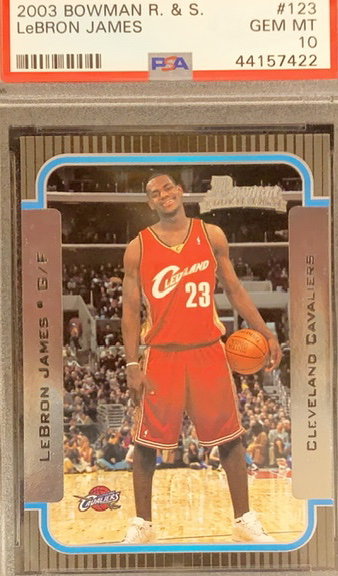 2003 Bowman R&S LeBron James PSA 10 RC rookie