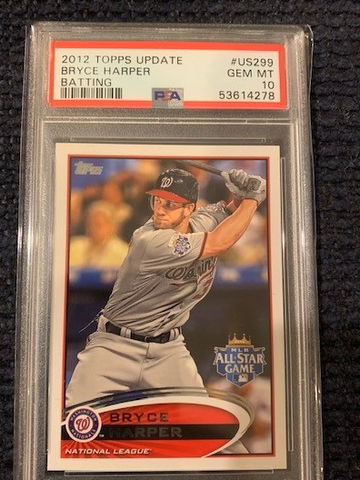 2012 Topps Update Bryce Harper Batting PSA 10