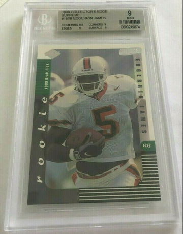 1999 Collector's Edge Supreme Edgerrin James BGS 9 Mint