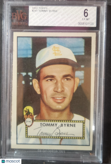 1952 Topps Tommy Byrne #241 BVG 6