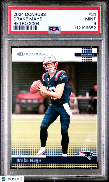 2024 Panini Donruss Retro 2004 Drake Maye #21 PSA 9