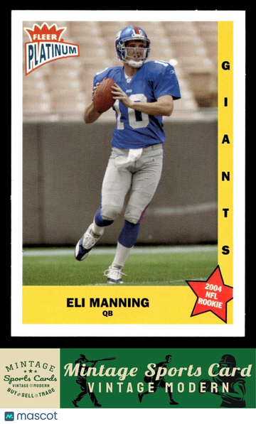 2004 Fleer Platinum Eli Manning #136 RC SN