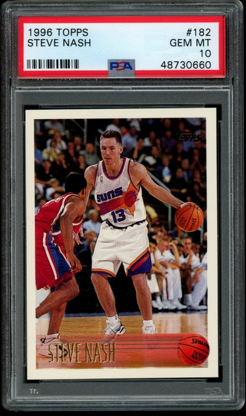 1996 Topps #182 Steve Nash PSA 10 GEM MINT