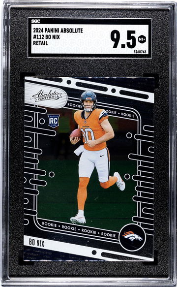 2024 Panini Absolute #112 Bo Nix Retail SGC 9.5