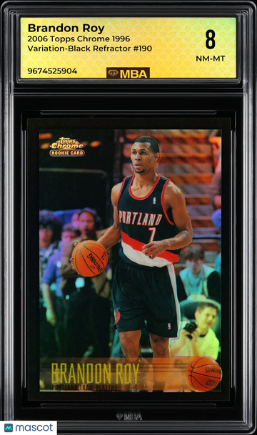 2006 Topps Chrome Brandon Roy #190 1996 Variation-Black Refractor /99 MBA 8