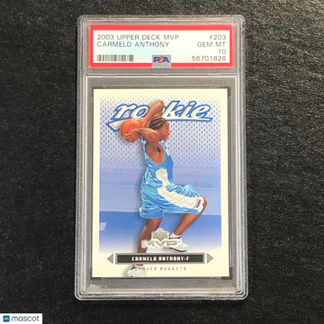 2003 Upper Deck MVP Carmelo Anthony #203 PSA 10