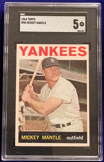 1964 Topps #50 Mickey Mantle SGC 5