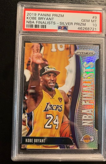 2019 Prizm Silver Kobe Bryant PSA 10 NBA FINALISTS 