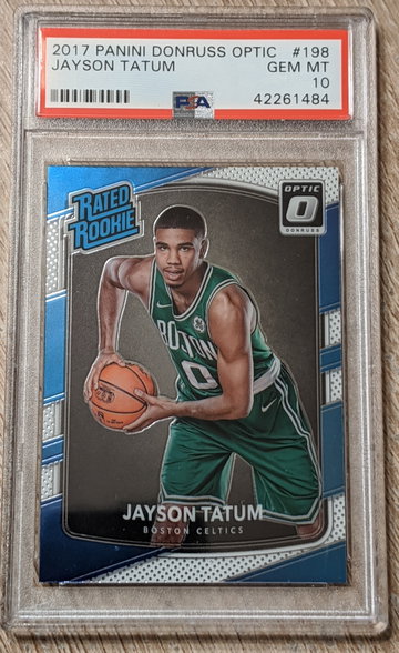 Jayson Tatum 2017 Optic #198 PSA 10