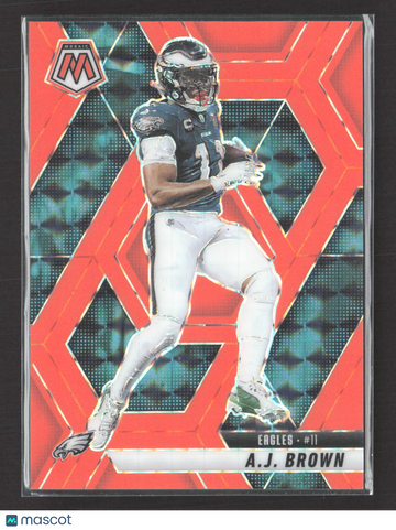 2025 Panini Mosaic A.J. Brown #78 Orange Prizm /25