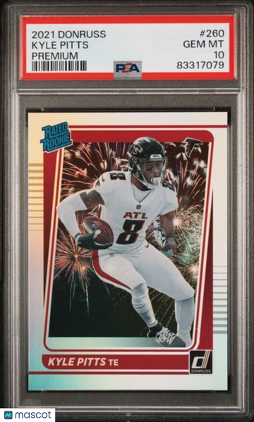 2021 Panini Donruss Kyle Pitts #260 Premium PSA 10