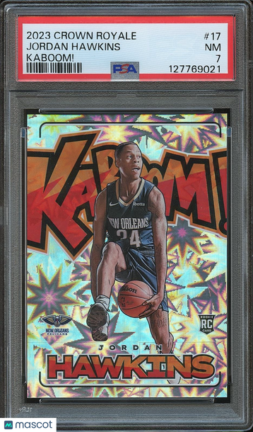 2023-24 Panini Crown Royale Jordan Hawkins #17 [Base] Rookie Insert PSA 7