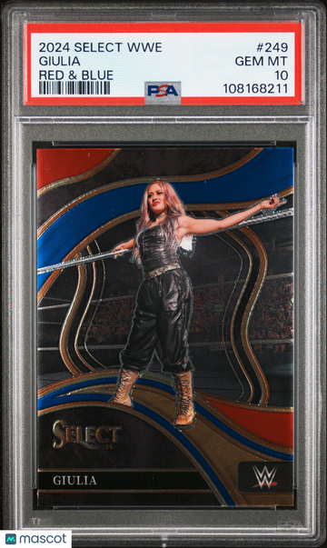 2024 Panini Select WWE Giulia #249 Red & Blue Rookie PSA 10