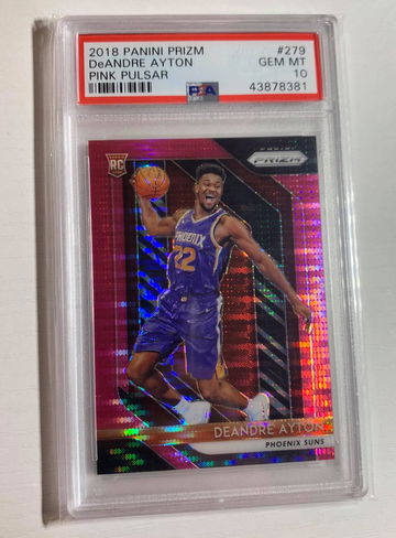 2018 DeAndre Ayton Panini Prizm Pink Pulsar PSA 10