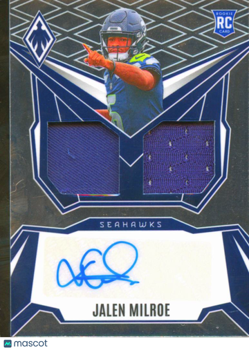 2025 Panini Phoenix Jalen Milroe #DRP-JME /245 Dual Patch RC Memorabilia