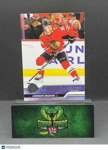 2023-24 Upper Deck Series 2 Young Guns Connor Bedard #451 Silver Outburst