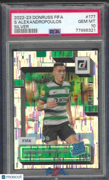 2022 Panini Donruss FIFA S Alexandropoulos #177 Silver PSA 10
